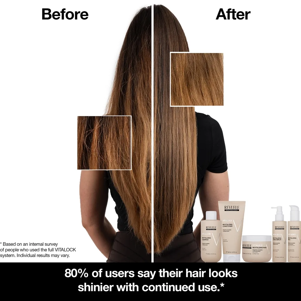 Revuele Professional Vitalock Revitalizing Revitaliserende shampoo Til tørt og skørt hår 300 ml