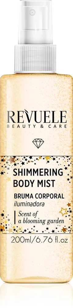Revuele Shimmering Body Mist kirkastava suihke vartalolle sävy Gold 200 ml