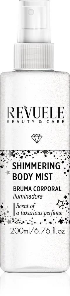 Revuele Shimmering Body Mist kirkastava suihke vartalolle sävy Silver 200 ml
