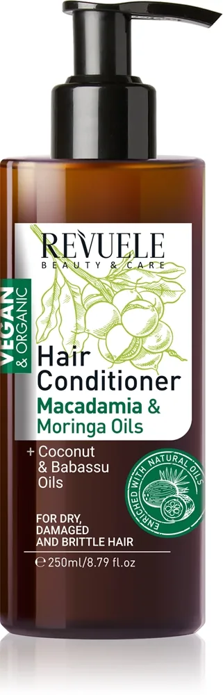 Revuele Vegan & Organic Fuktgivande och vårdande balsam för torrt och skadat hår 250 ml