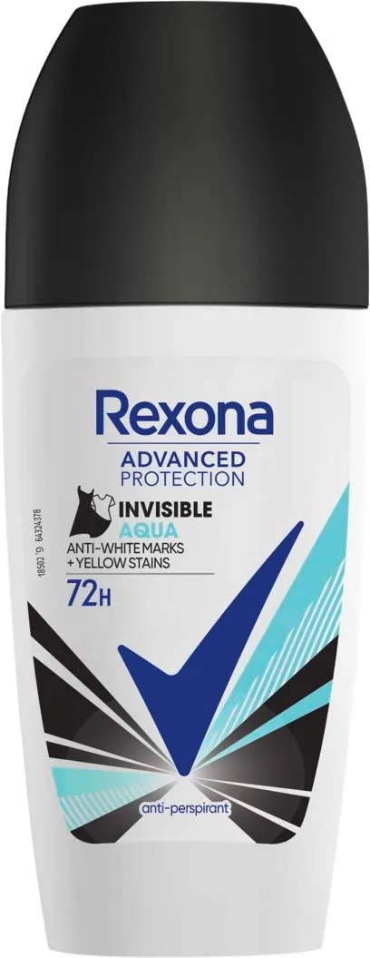 Rexona 72h Advanced Invisible Aqua Deo Roll-on - 50 ml.