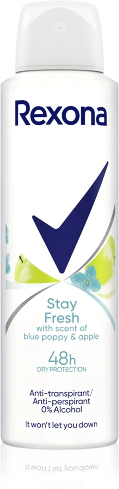 Rexona Blue Poppy & Apple Antiperspirant spray 150 ml