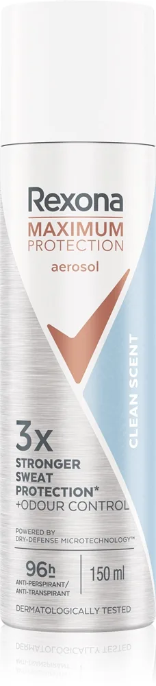 Rexona Maximum Protection Clean Scent Antiperspirant Spray För att behandla överdriven svettning 150 ml