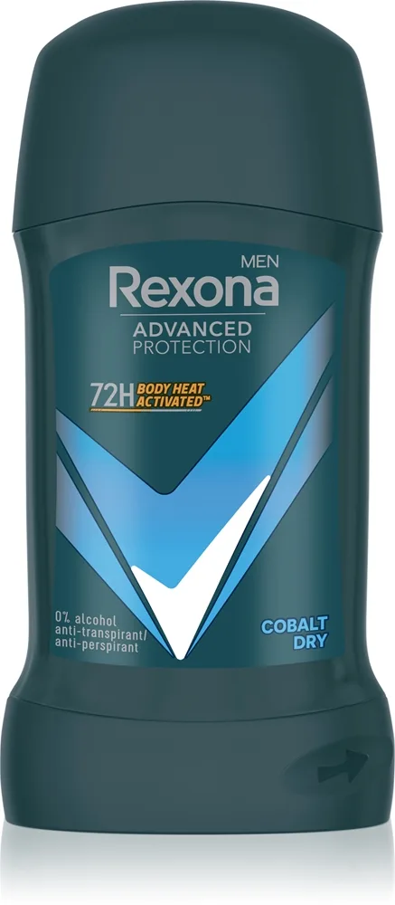 Rexona Men Advanced Protection Cobalt Dry Antiperspirant Stick 72 timer til mænd Cobalt Dry 50 ml