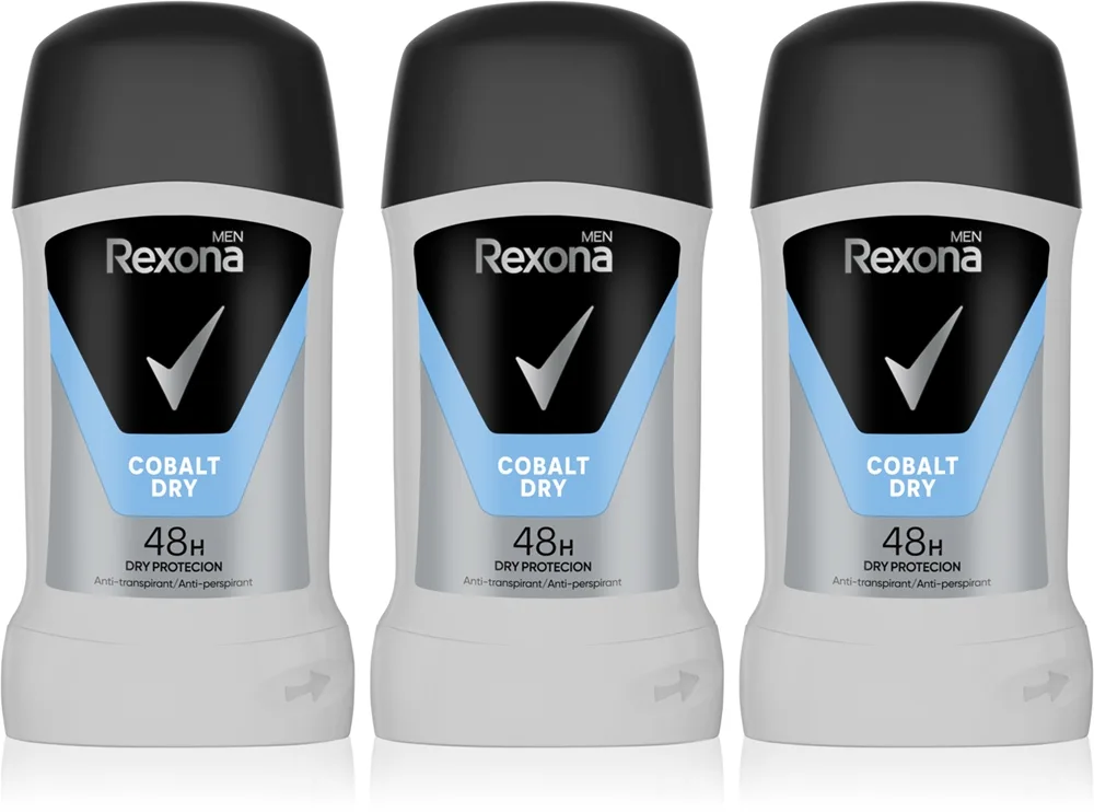 Rexona Men Cobalt Dry Antiperspirantstift Ekonomiförpackning