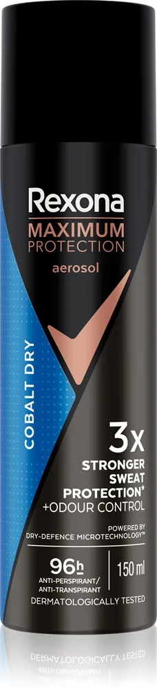 Rexona Men Maximum Protection Cobalt Dry Antiperspirant Spray För att behandla överdriven svettning 150 ml
