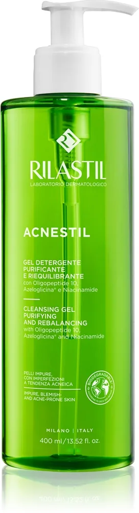Rilastil Acnestil Oliereducerende rensegel Til fedtet hud med tendens til akne 400 ml