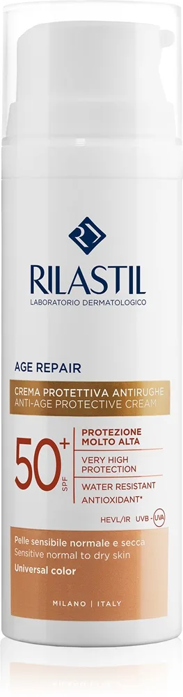 Rilastil Age Repair SPF 50+ Beskyttende toner og creme til ansigtet SPF 50+ 50 ml