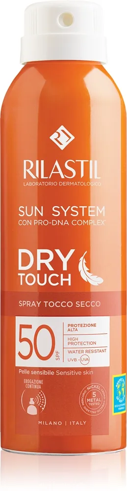 Rilastil Sun System Dry Touch Beskyttende solcreme på spray SPF 50 200 ml