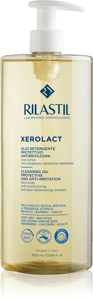 Rilastil Xerolact Cleansing Oil Renseolie til tør og atopisk hud 1000 ml