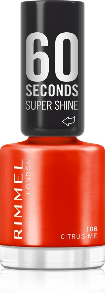 Rimmel 60 Seconds Super Shine Neglelak Skygge 106 Citrus Me 8 ml