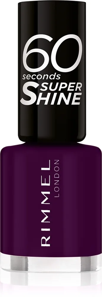 Rimmel 60 Seconds Super Shine Neglelak Skygge 345 Black Cherries 8 ml