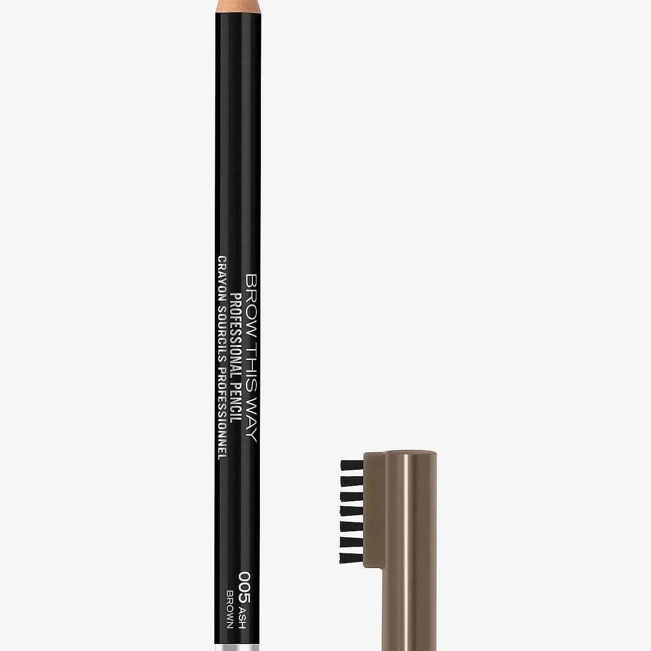 Rimmel Brow This Way Ögonbrynspenna med borste Skugga 005 Ash Brown 1,4 g