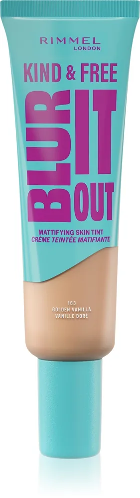 Rimmel Kind & Free Blur It Out kevyt kosteuttava meikkivoide SPF 20 sävy 163 Golden Vanilla 30 ml