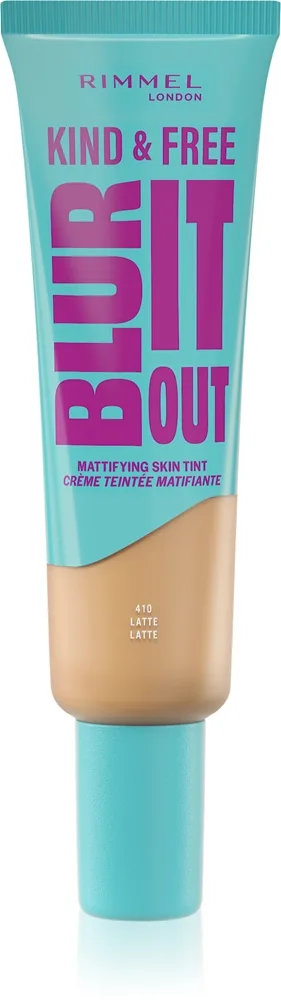 Rimmel Kind & Free Blur It Out Let farvet fugtighedscreme SPF 20 Skygge 410 Latte 30 ml