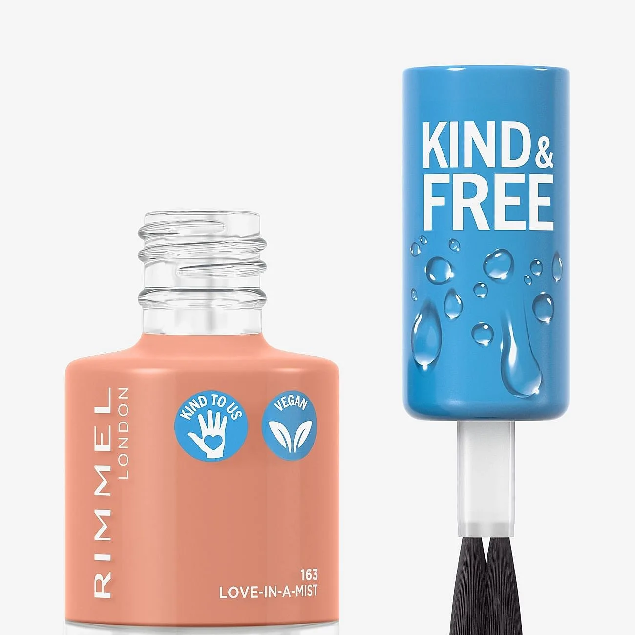 Rimmel Kind & Free Clean Nail 163 Love-In-A-Mist - Coral - 8 ML