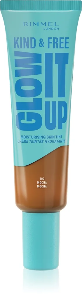 Rimmel Kind & Free Glow It Up Let farvet fugtighedscreme Skygge 503 Mocha 30 ml