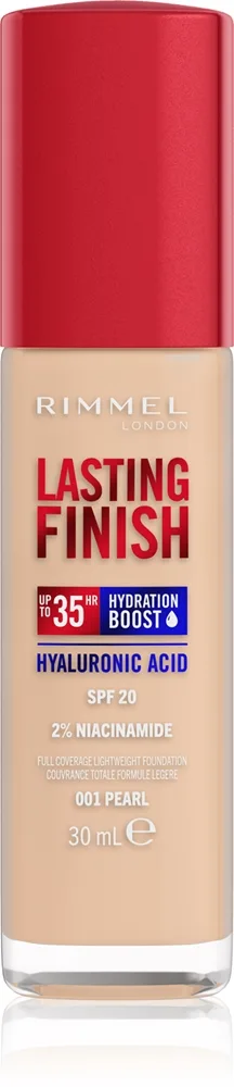 Rimmel Lasting Finish 35H Hydration Boost kosteuttava meikkivoide SPF 20 sävy 001 Pearl 30 ml