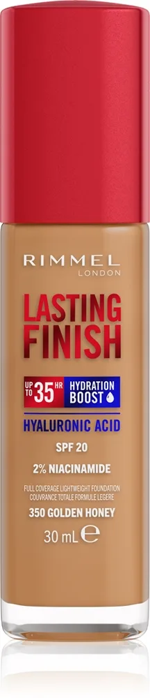 Rimmel Lasting Finish 35H Hydration Boost kosteuttava meikkivoide SPF 20 sävy 350 Golden Honey 30 ml