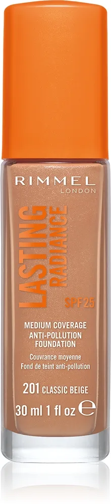 Rimmel Lasting Radiance kirkastava meikkivoide SPF 25 sävy 201 Classic Beige 30 ml