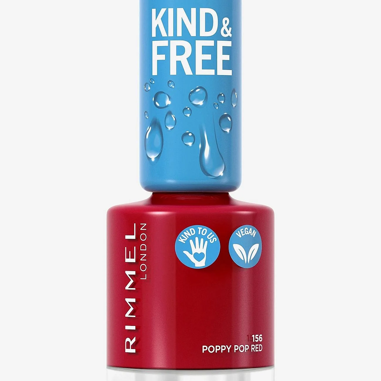 Rimmel Kind & Free Nagellack Skugga 156 Poppy Pop Red 8 ml