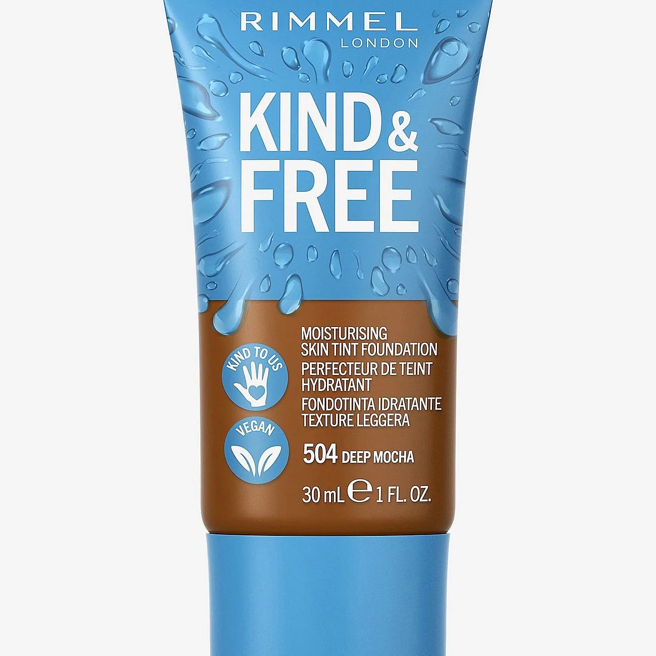 Rimmel London Kind & Free Skin Tint 504 Deep Mocha - 30 ml