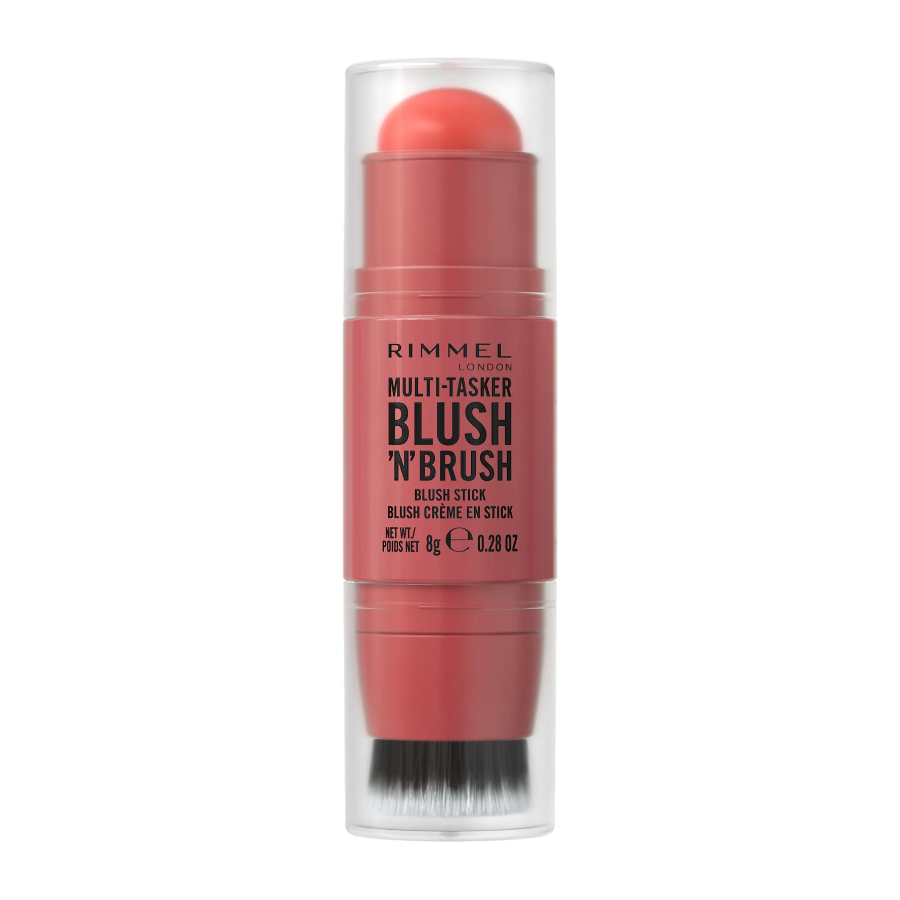 Rimmel Multi-Tasker Blush'N'brush poskipunapuikko mukana sivellin sävy 250 Coral Dust 8 g