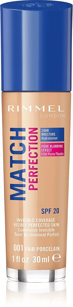 Rimmel Match Perfection SPF 20 001 Fair Porcelain 30 ml