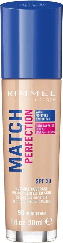 Rimmel Match Perfection SPF 20 90 Porcelain 30 ml