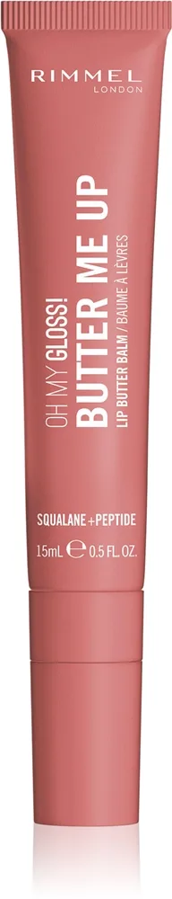 Rimmel Oh My Gloss! Butter Me Up Fugtgivende læbepomade Skygge 007 Cappuccino 15 ml