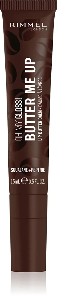 Rimmel Oh My Gloss! Butter Me Up kosteuttava huulibalsami sävy 012 Espresso Mocktini 15 ml