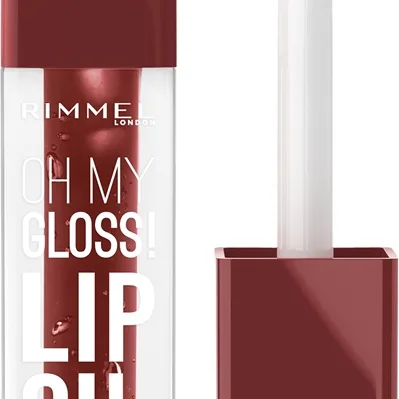 Rimmel Oh My Gloss! Lip Oil Läppolja med återfuktande effekt Skugga 008 Deep Cherry 4.5 ml