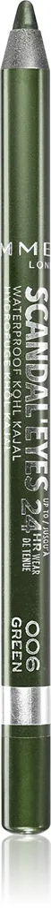 Rimmel Scandal'Eyes Khôl Kajal Vandfast eyeliner blyant Skygge 006 Green 1.3 g