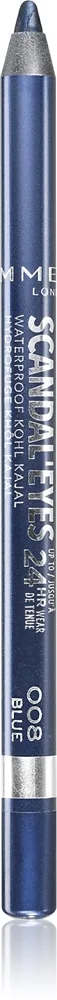 Rimmel Scandal'Eyes Khôl Kajal Vandfast eyeliner blyant Skygge 008 Blue 1.3 g