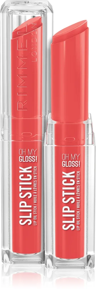 Rimmel Stay Glossy Skinnende læbestift til læber Skygge POPPY 3.4 g