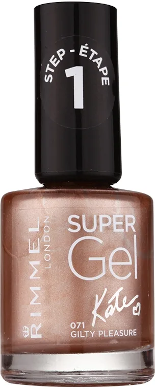 Rimmel Super Gel By Kate Geleneglelak uden UV/LED forsegling Skygge 044 Rock n Sparkle 12 ml