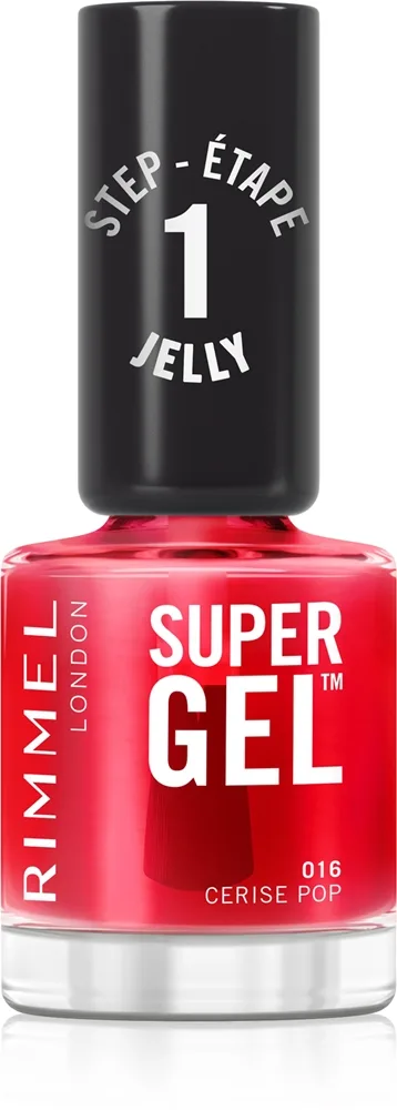 Rimmel Super Gel Geleneglelak uden UV/LED forsegling Skygge 016 Cerise Pop 12 ml