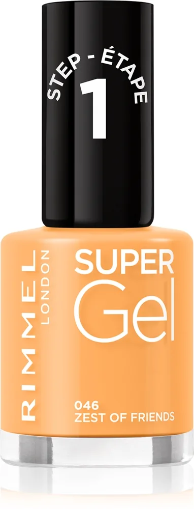 Rimmel Super Gel Geleneglelak uden UV/LED forsegling Skygge 046 Zest Of Friends 12 ml