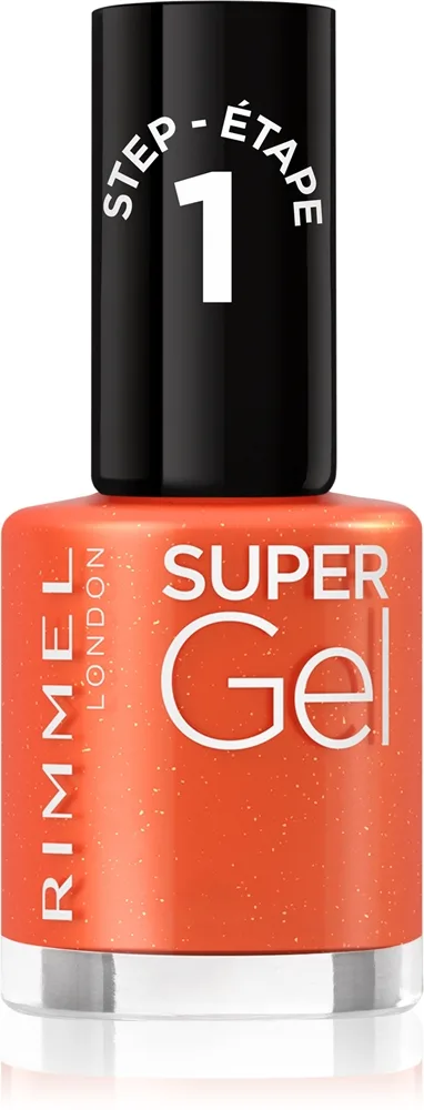 Rimmel Super Gel Geleneglelak uden UV/LED forsegling Skygge 096 Heatwave Away 12 ml