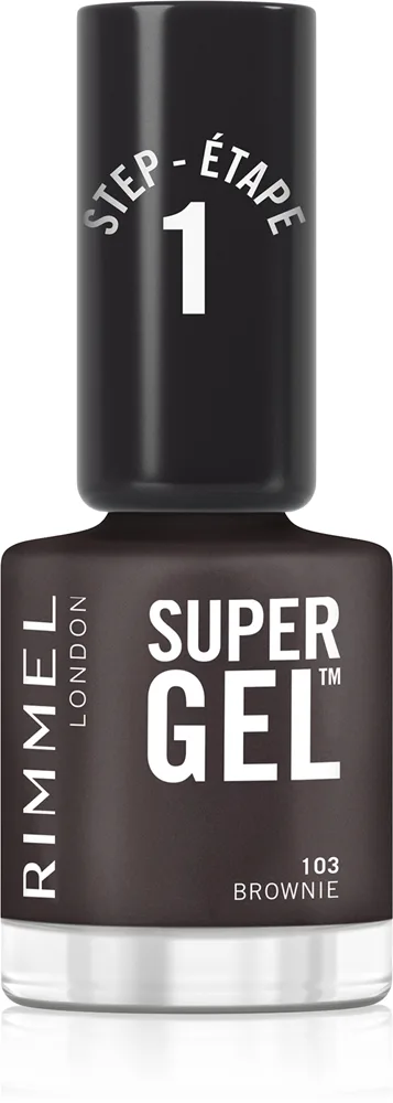 Rimmel Super Gel Geleneglelak uden UV/LED forsegling Skygge 103 Brownie 12 ml
