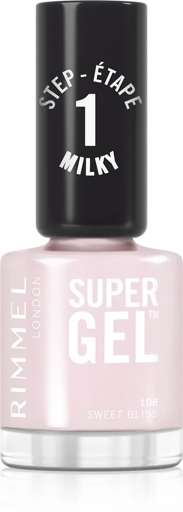 Rimmel Super Gel Geleneglelak uden UV/LED forsegling Skygge 108 Sweet Bliss 12 ml