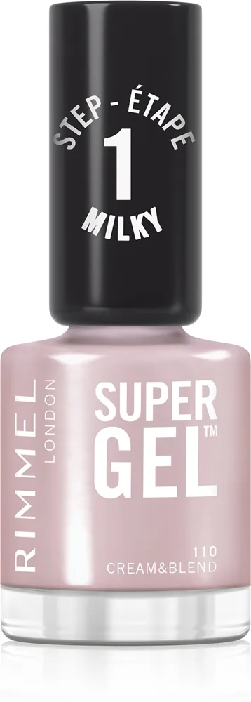 Rimmel Super Gel Geleneglelak uden UV/LED forsegling Skygge 110 Cream & Blend 12 ml