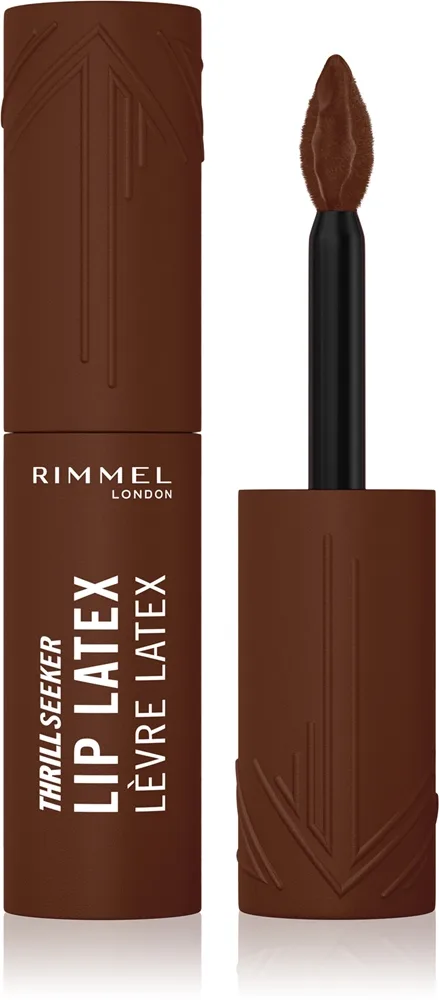 Rimmel Thrill Seeker Lip Latex nestemäinen huulipuna sävy 600 Cappuccino Deep 6 ml
