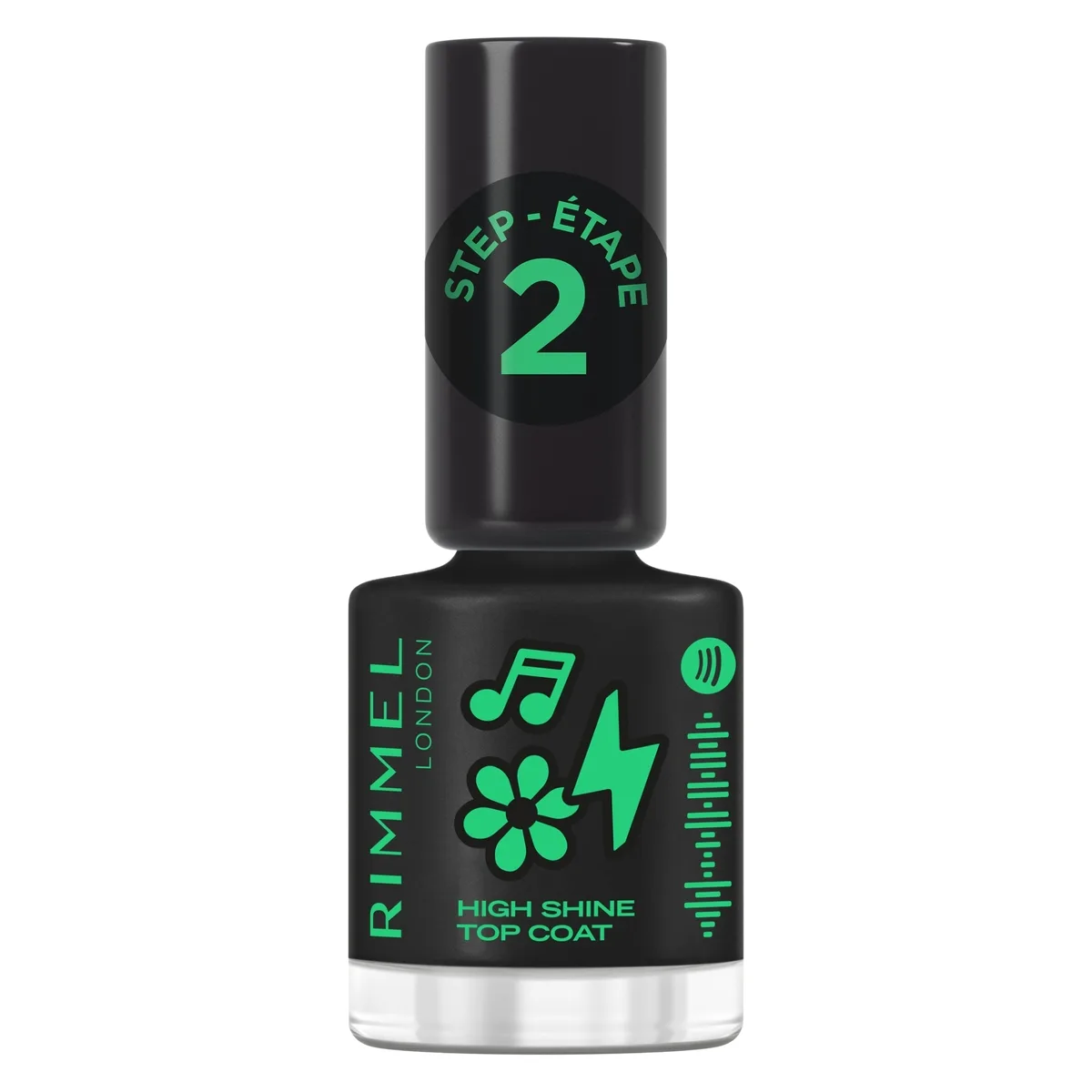 Rimmel Turn up the volume Super Gel Step 2 Protective Glossy Top Coat Highshine 12 ml