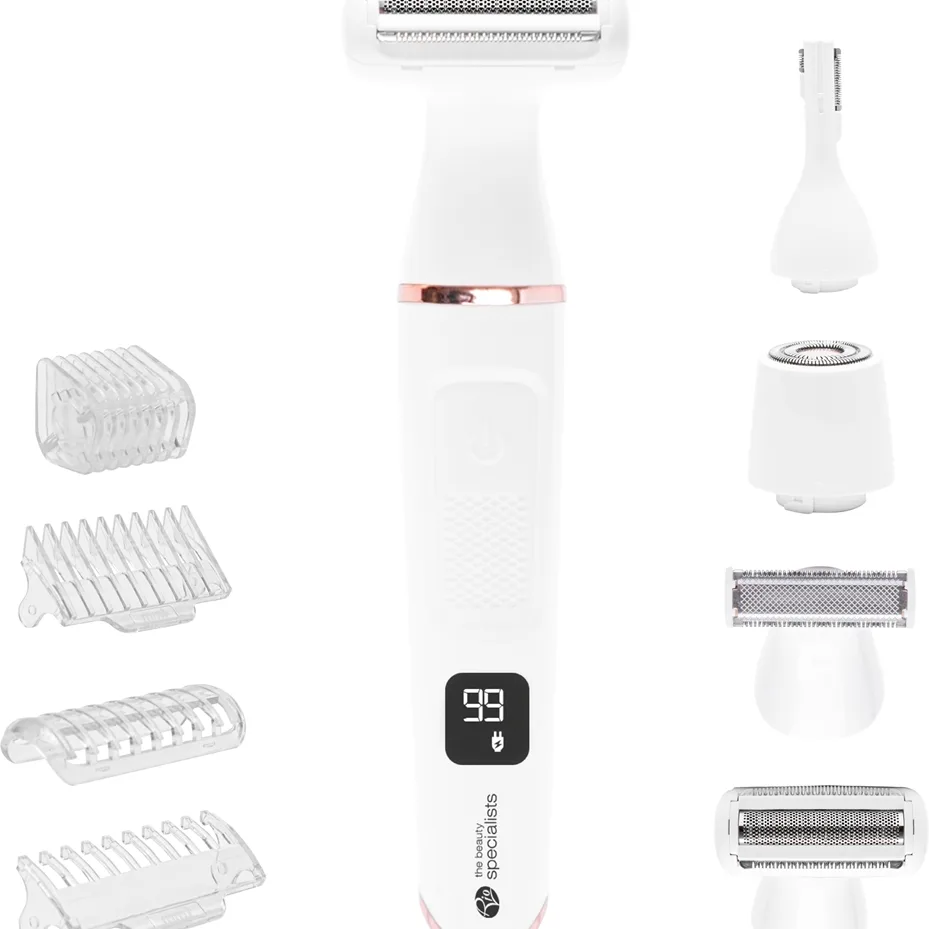 RIO Go Smooth 4-in-1 Lady Shaver & Bikini Trimmer naisten karvanpoistokone 4in1 1 kpl
