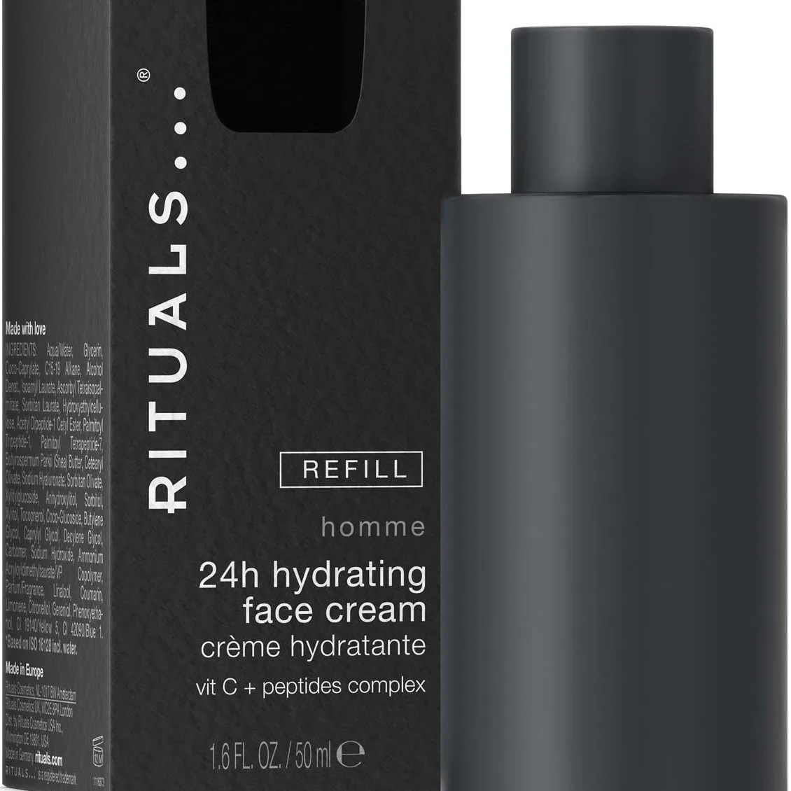 Rituals Homme 24H Hydrating Face Cream Refill - Nude - 50 ml