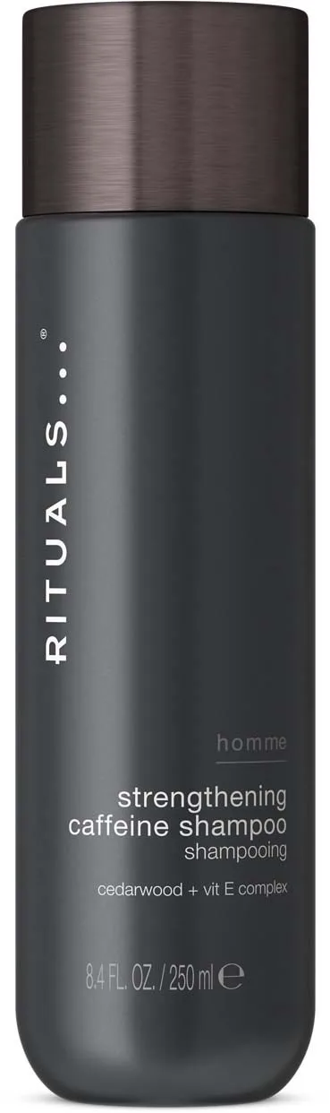 Rituals Homme Strengthening Caffeine Shampoo - Treaktig - Cedertr