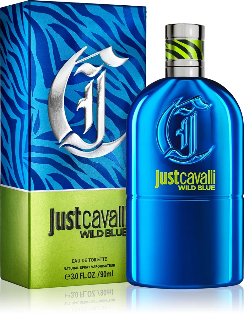 Roberto Cavalli Just Cavalli Wild Blue Eau de Toilette för män 90 ml