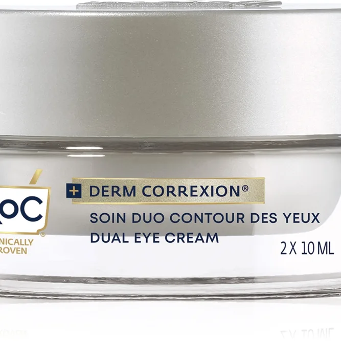 RoC Derm Correxion Dual Eye Kräm för områdena kring ögonen mot rynkor 2-i-1 2x10 ml