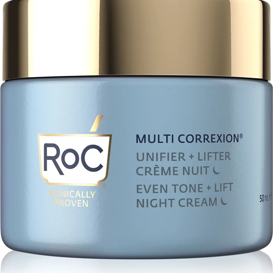 RoC Multi Correxion Even Tone + Lift Lysende natcreme for jævn hudtone 50 ml